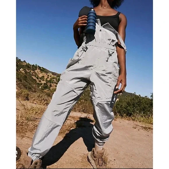 Free People Movement Chaparral Convertible Overalls Hike Onesie NWT MSRP $148 - Picture 2 of 11